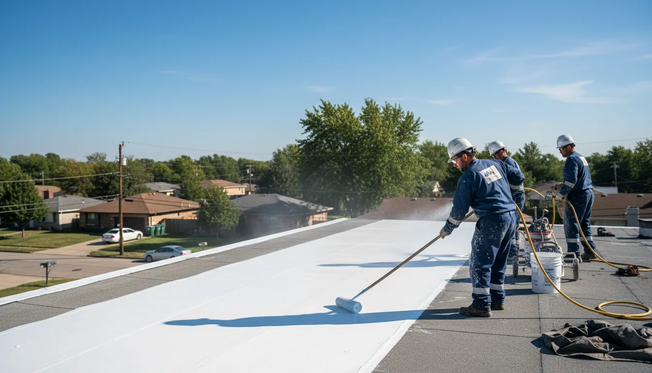 Commercial roof coating in Bob White, WV near me